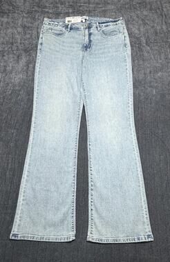 NWT Seven7 Bootcut Jeans Women's 12 Light Blue Denim High-Rise Casual Hipster